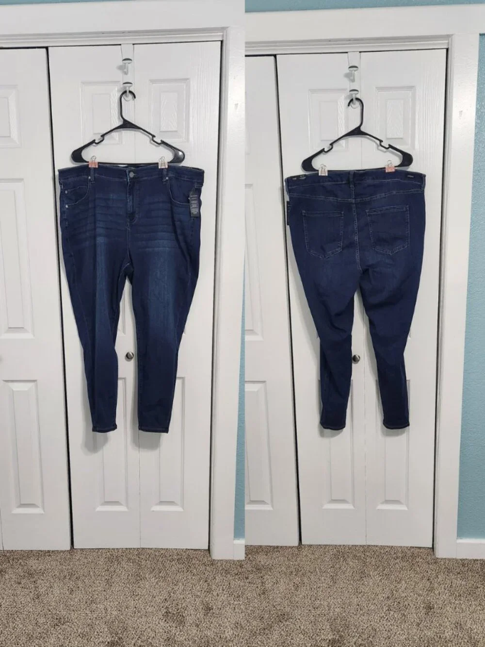 Liverpool Eco Abby Hi-Rise Skinny Ankle Jeans Plus Size 24W Dark Wash NWT